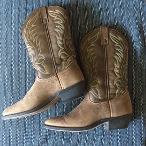 Laredo Lea Vamp Fox Western Boots Excellent Cond.
